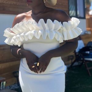 Off shoulder mini dress